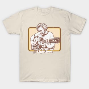 Gordon Lightfoot / Retro Style Country Fan Design T-Shirt